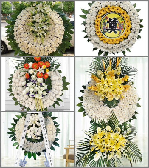 广东江门市开平市月山镇水三村花圈速递